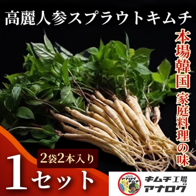 熟成秘伝の高麗人参スプラウトキムチ(1本入り×2袋)(H104186)