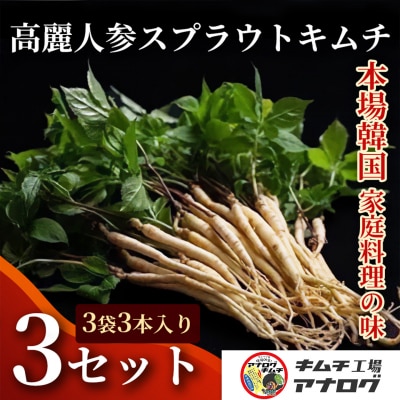 熟成秘伝の高麗人参スプラウトキムチ(1本入り×9袋)(H104192)