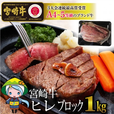宮崎牛ヒレブロック約1kg