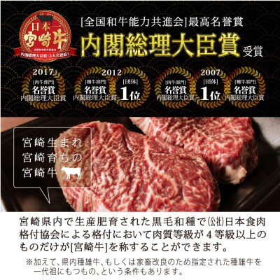 宮崎牛赤身セット約700g(ステーキ200g・焼肉150g・スライス200g・サイコロ150g)