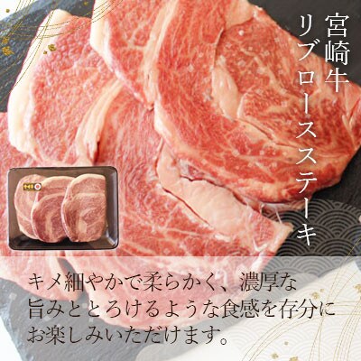宮崎牛ステーキ　贅沢食べ比べ10枚セット 2kg(美郷町)