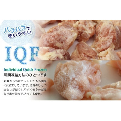小分けで便利　宮崎県産若鶏もも肉切り身250g×8パック、むね肉切り身250g×15パック