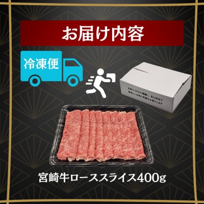 史上初内閣総理大臣賞4連覇* 宮崎牛 ローススライス 400g(美郷町)