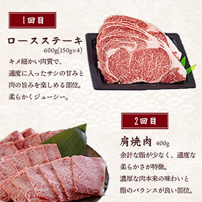 【毎月定期便】宮崎牛お楽しみ全3回