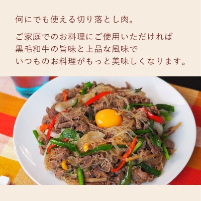 【A4等級以上】黒毛和牛切り落とし500g×2(合計1kg)