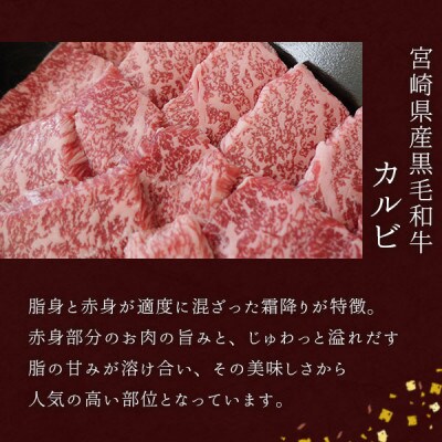 宮崎県産黒毛和牛カルビ焼肉 700g (350g×2)