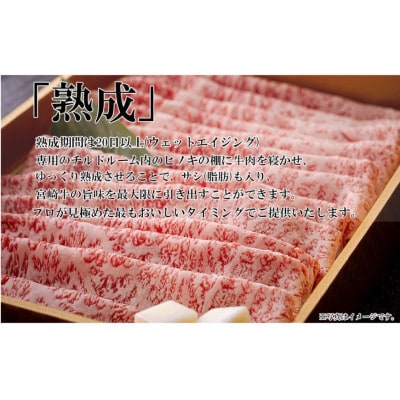 宮崎牛 A4 ロース 赤身 スライスセット 各250g 計500g しゃぶしゃぶのタレ付 ギフト箱入