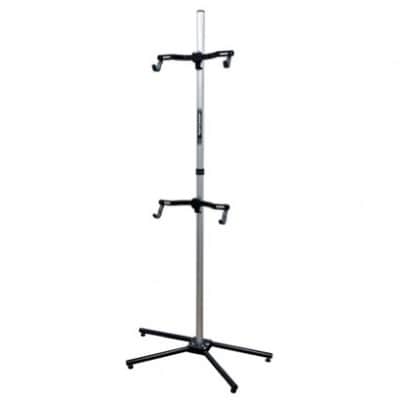 ミノウラのペアスタンド(P-500AL-7S)　自立式自転車展示台　2台用　シルバー