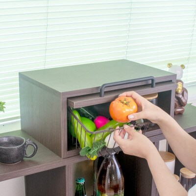 和歌山県紀美野町生産 モリヤ家具のブレッドケース ブラウン MBK-001