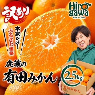 家庭用 有田みかん2.5kg+250g(傷み補償分)【光センサー選果】【訳あり】