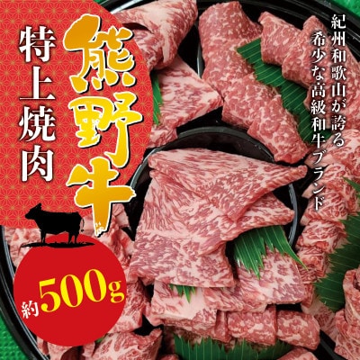 【希少ブランド和牛】熊野牛　特上焼肉用　500g
