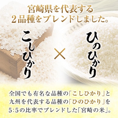 南国育ち　宮崎県産ブレンド米「宮崎の米」 5.5kg