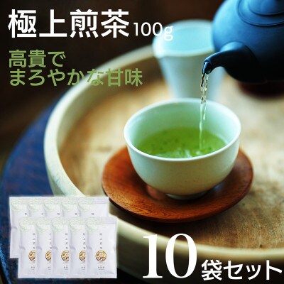 宮崎日本茶専門店　極上煎茶100g　10本セット