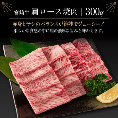 宮崎牛&宮崎和牛(肩ロース焼肉/小間切れ)計400g【B565】(新富町)