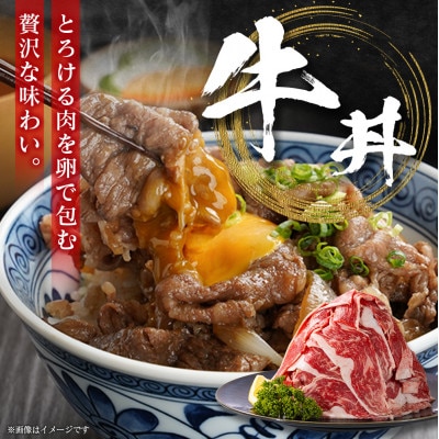 【数量限定・訳あり】宮崎県産黒毛和牛切り落としスライス　計2kg(新富町)