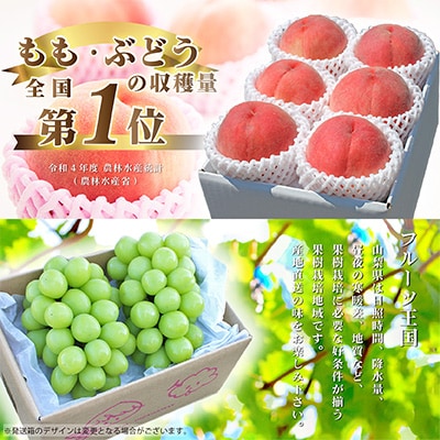 【発送月固定定期便】【山梨県産 定期便2回送り】南アルプスの果物セット 全2回
