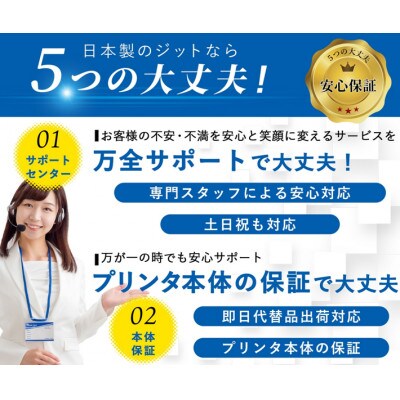 ジット　日本製リサイクルインクカートリッジ　YTH-6CL 用　JIT-EYTH6P