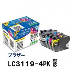 ジット 日本製リサイクルインクカートリッジ LC3119-4PK用JIT-B31194P