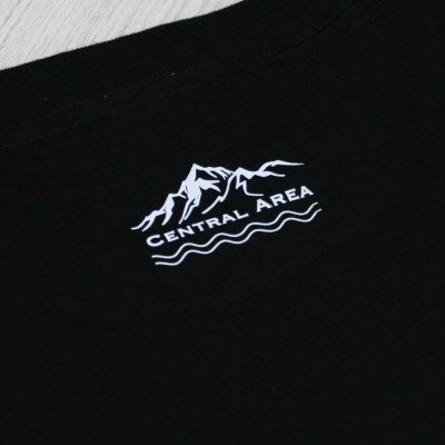 南アルプス市 マンホールTシャツ 黒 Mサイズ