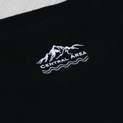 南アルプス市 マンホールTシャツ 黒 XLサイズ