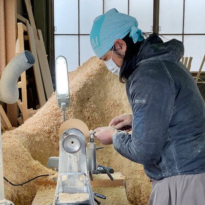 花と木の工房 メイフラワーズ ヒノキのお皿(8寸皿)