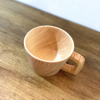 花と木の工房 メイフラワーズ ヒノキのコーヒーカップ