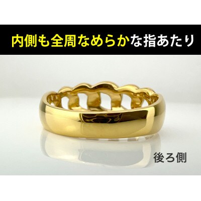 純金(K24)製 喜平リングBタイプ 11号