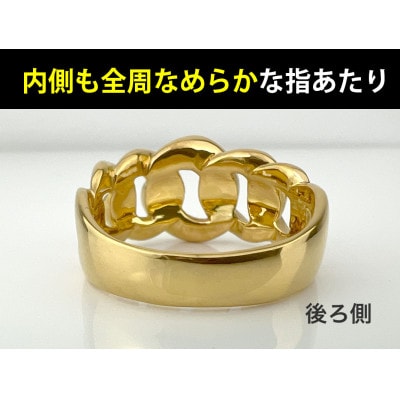 純金(K24)製 喜平リングDタイプ 22号