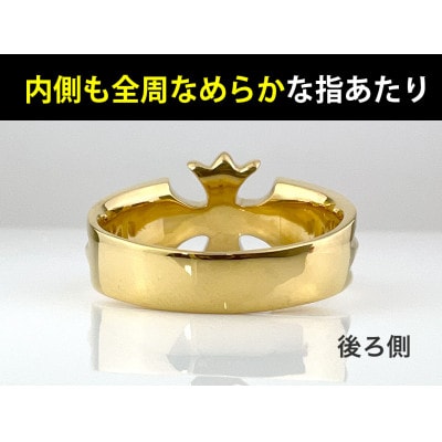 純金(K24)製 クロスリング  17号