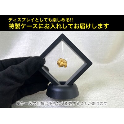 純金(K24)製 『ポメラニアン』ミニチュアオブジェ