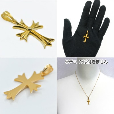 純金製(K24) ミニクロスペンダント