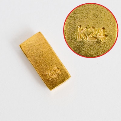 純金製(K24) 富士山延べ棒0.5グラム