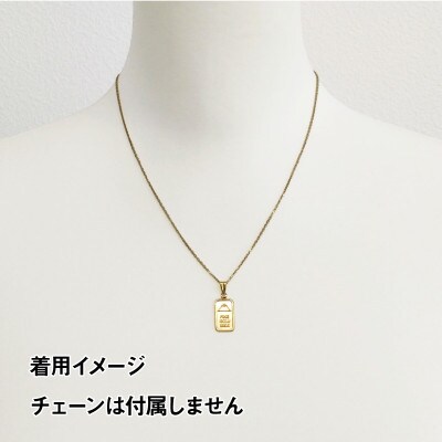 純金製(K24) スクエアペンダント