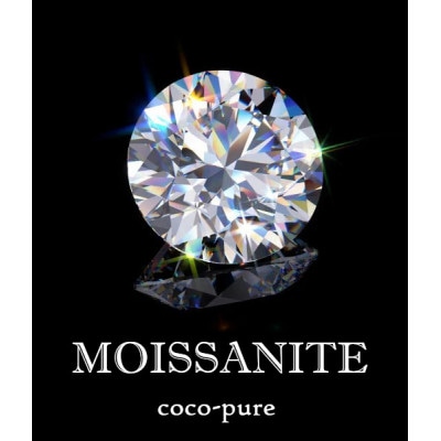 ejブランド『coco-pure』Pt950　モアサナイト0.30ct　一粒ペンダント