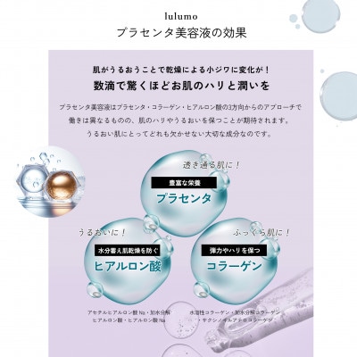 【美容液】lulumo(ルルモ)プラセンタ美容液　30ml