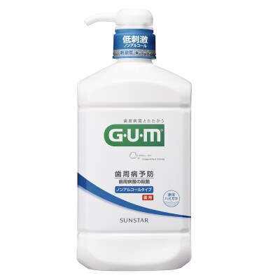 <サンスター>G.U.M デンタルリンス 低刺激ノンアルコールタイプ 960ml×12本