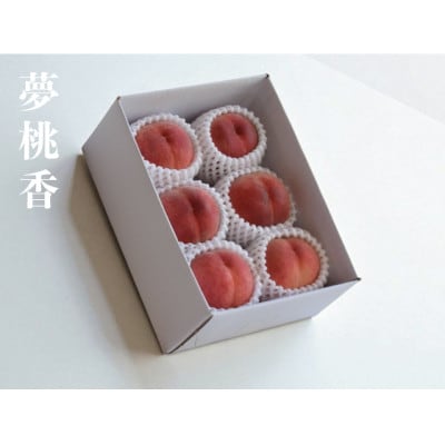 夢桃香|硬い桃の常識を超える希少な新品種　約2kg 約5~8玉