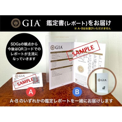 【GIA】鑑定ダイヤ使用Pt900 0.3ctダイヤモンドペンダント Dカラー/VVS1/3Exce