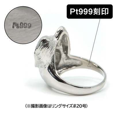 純プラチナ製(Pt999) 『パピヨン』リング 20号
