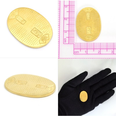 18金製(K18)  開運ミニ小判 レプリカ Lサイズ