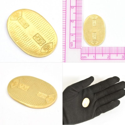 18金製(K18) 開運ミニ小判 レプリカ Mサイズ