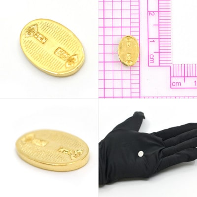 18金製(K18) 開運ミニ小判 レプリカ SSサイズ