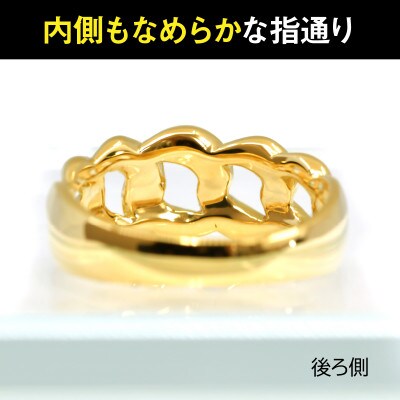18金製(K18) 喜平リングBタイプ 11号