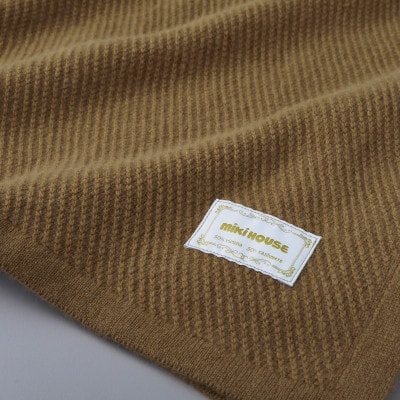 ミキハウス【ゴールドレーベル】ビキューナ×ベビーカシミヤ ブランケット