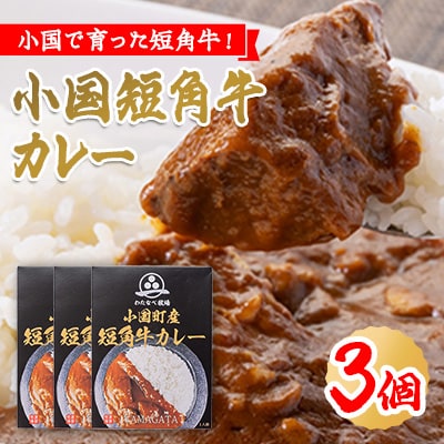 小国短角牛カレー(1人前×3箱)