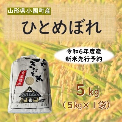 【令和6年】ひとめぼれ5kg　精米　山形県小国町産