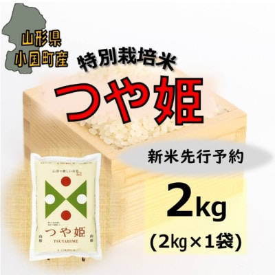 【令和8年産新米　先行予約】山形県小国町産　つや姫2kg　小国米穀商業協同組合