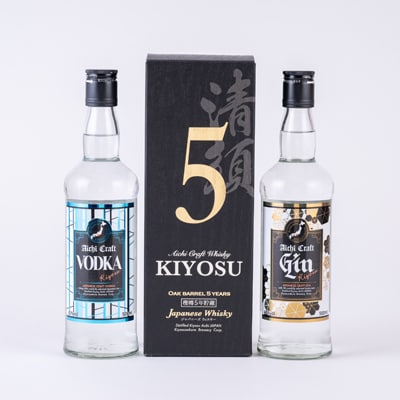 愛知クラフトウイスキー　愛知クラフトジン　愛知クラフトウォッカ　3本セット