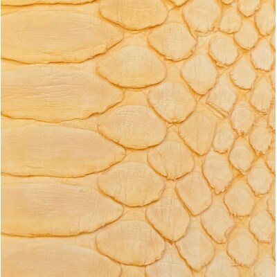 NYATTU PROJECT　天然パイソン革(ヘビ革)フラグメントケース(ポーチ)クリーム