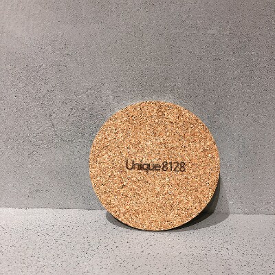 Unique8128　天然石オリジナルコースター　4枚セット　ブラックストーン